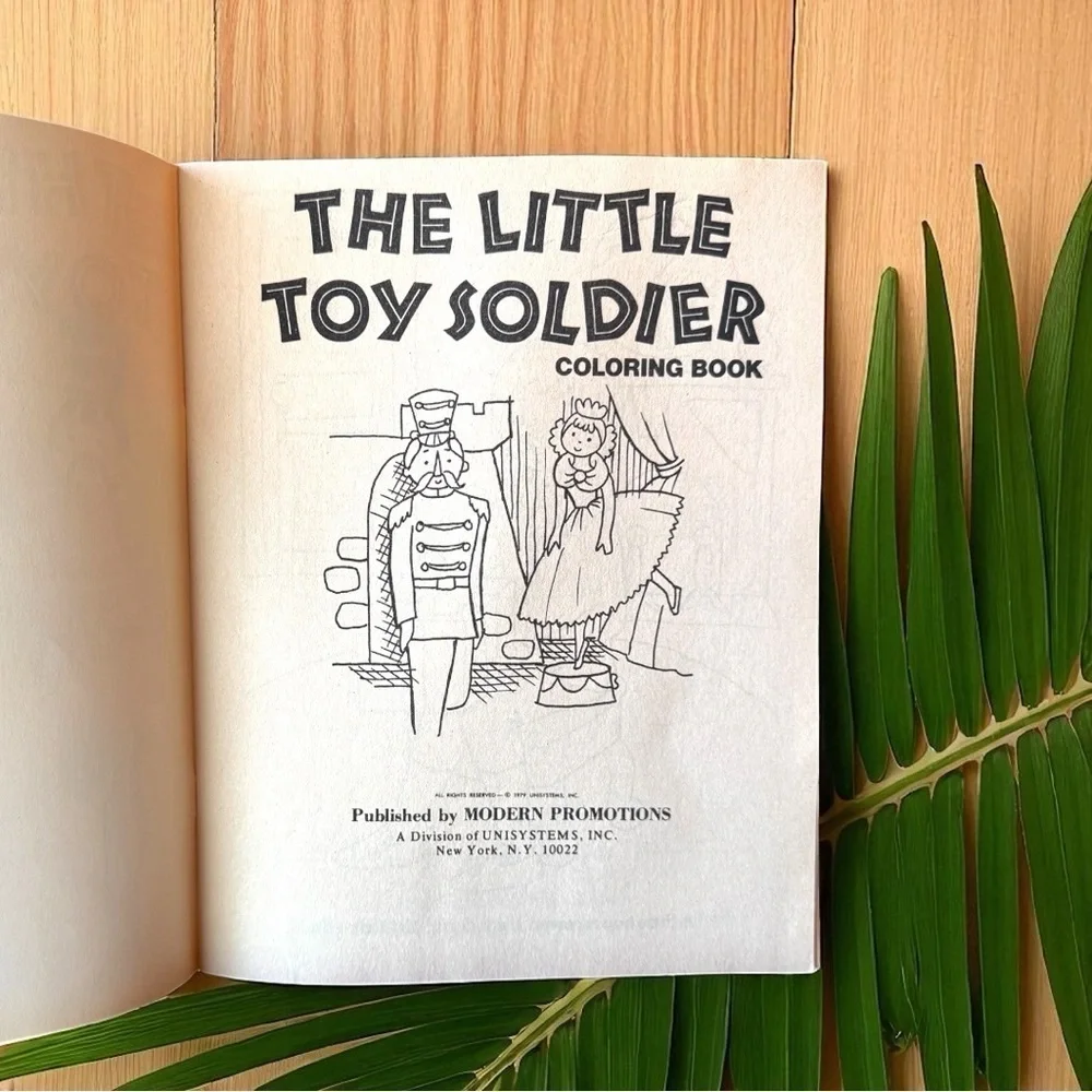 VINTAGE 1977 The Little Toy Soldier Coloring Book – Modern Promotions